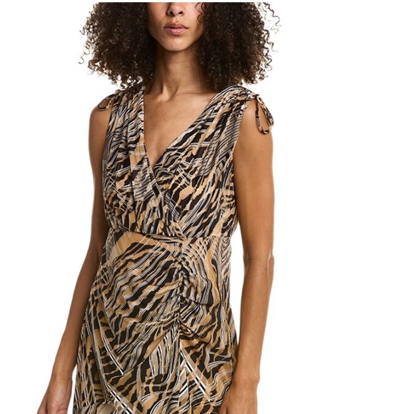 Anne Klein Burnout Dress in Black Multi, Size Medium NWT - Picture 17 of 17